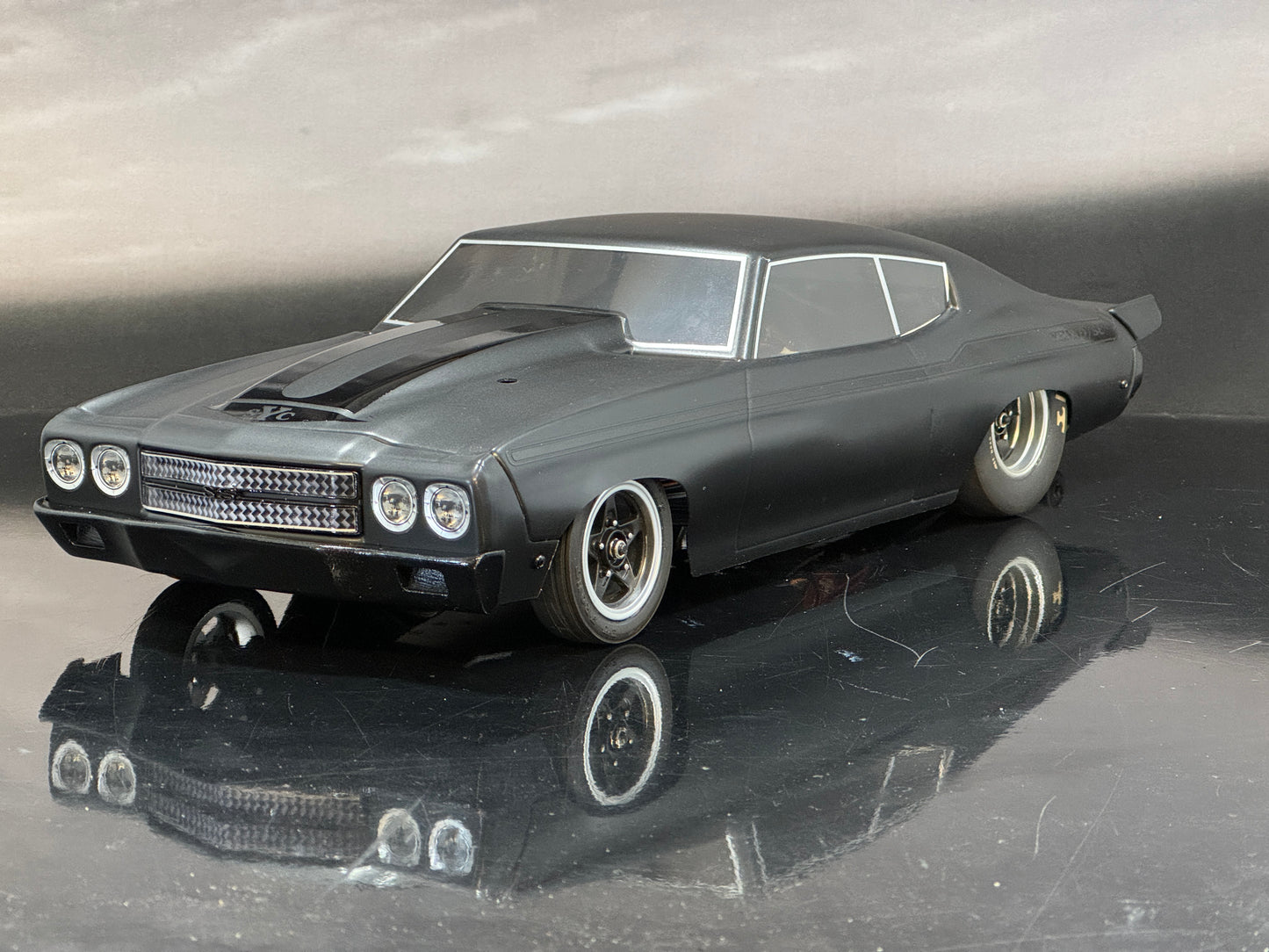 Losi 1/16 1970 Chevelle 2WD RTR Mini No Prep Drag Car (Black) w/2.4GHz Radio, Battery & Charger