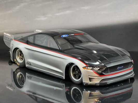 Pro-Line Losi Mini 1/16 Ford Mustang Cobra Jet 1400 Custom Painted with Outlaw wing installed!