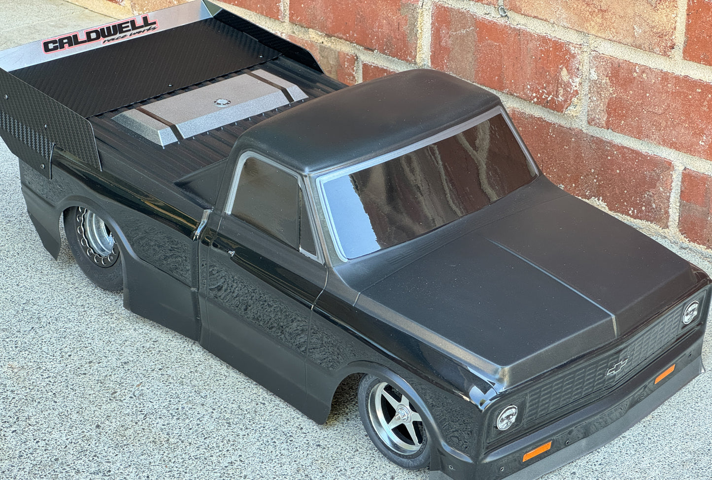 Custom painted Pro-Line 1972 Chevy C-10 1/10 Short Course No Prep Body and Outlaw wing!