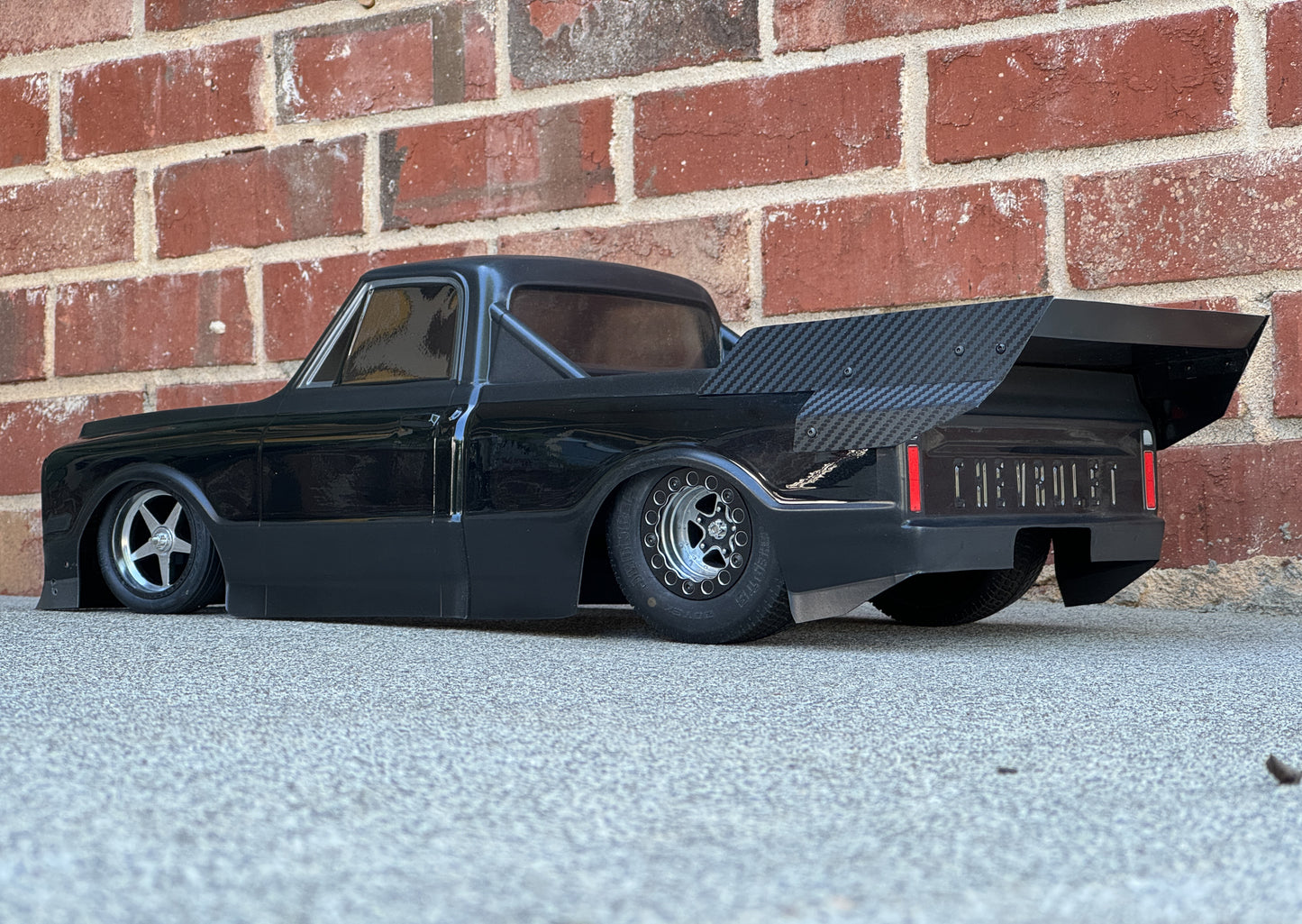 Custom painted Pro-Line 1972 Chevy C-10 1/10 Short Course No Prep Body and Outlaw wing!